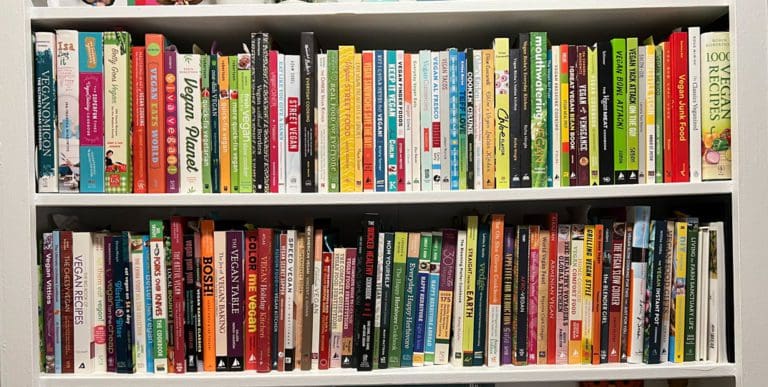 A portion of my cookbook collection